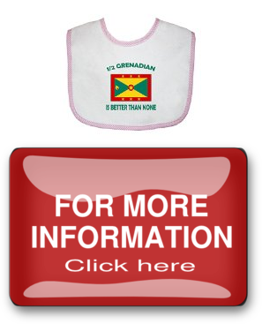 Half Grenadian Is Better Than None Soft Terry Cotton Infant Adjustable Baby Bib Pink Effortless